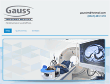 Tablet Screenshot of gaussimagmedicas.com